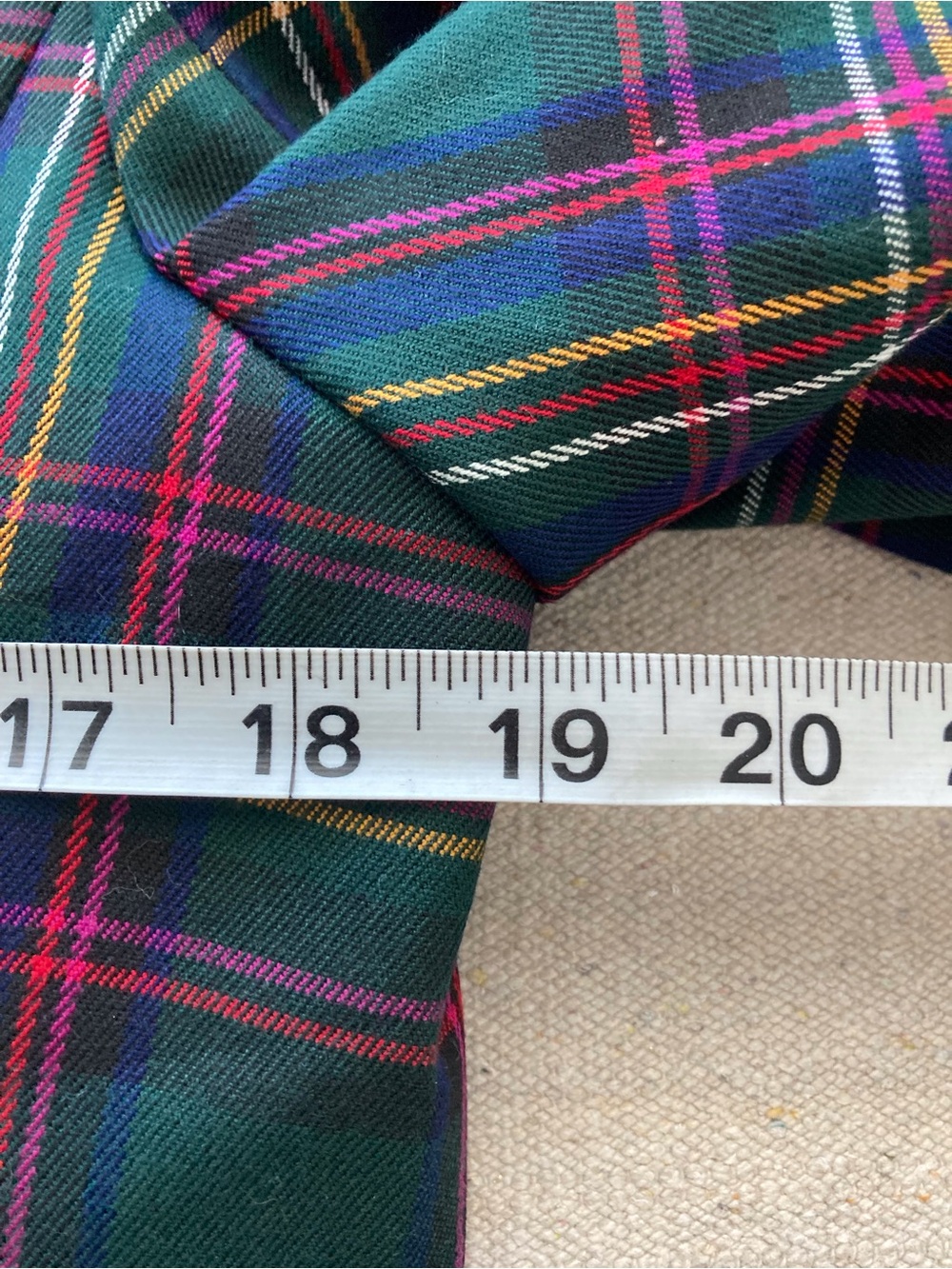 Vintage 90s Tommy Hilfiger Tartan Plaid Blazer Y2K Size 8 - Picture 13 of 16